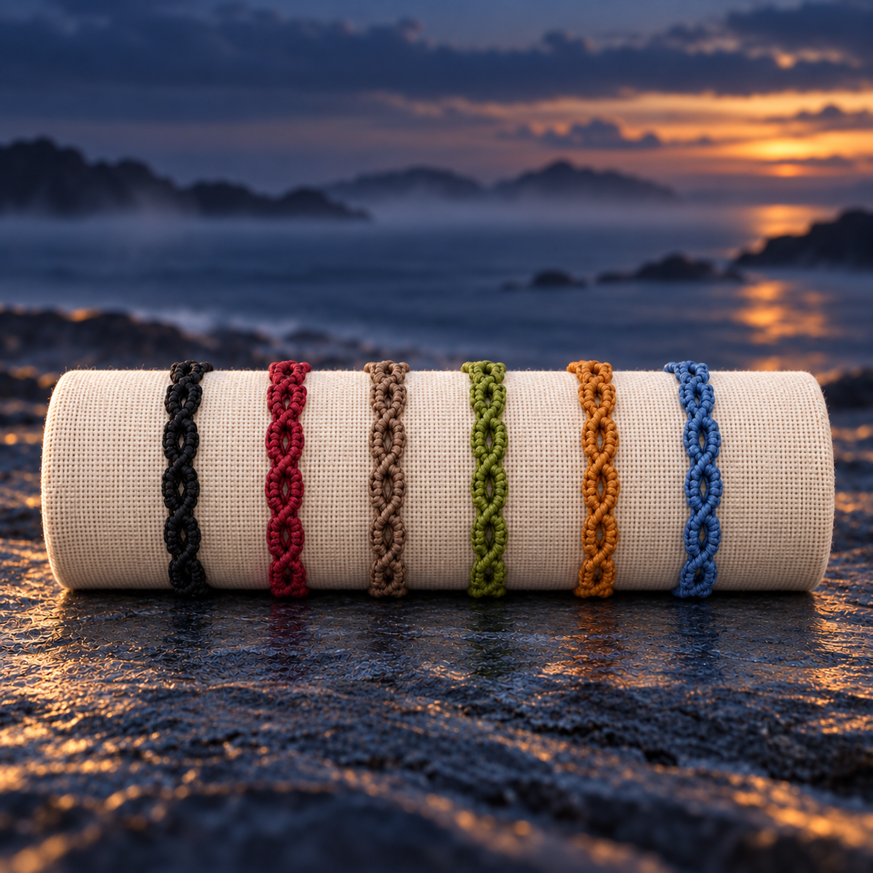 Everlight Armbänder in den sechs Farben des ersten Kapitels